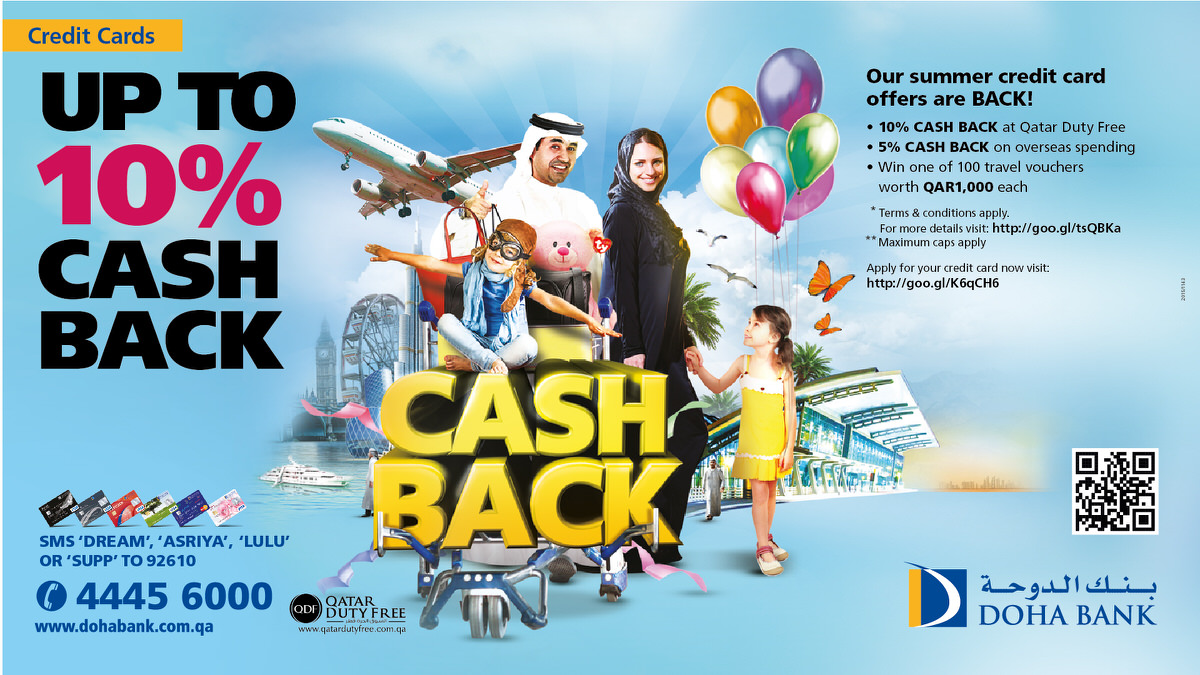 Up to 10% cash back - Doha Bank Qatar