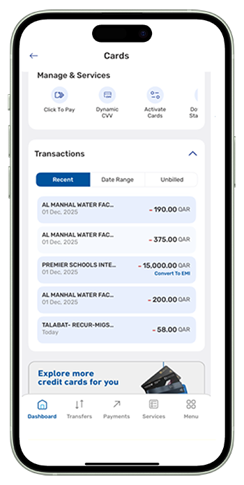 select transactions